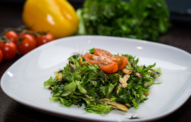 salad with vegetables