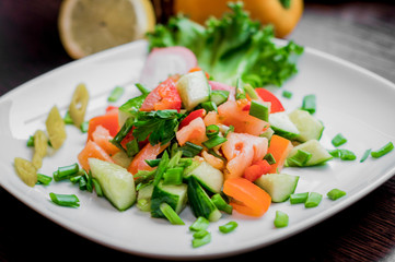 salad with vegetables