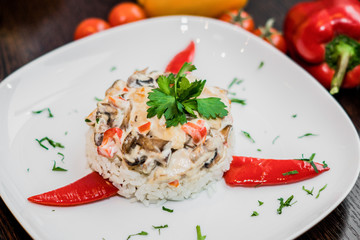 rice with vegetables