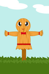 cute scarecrow cartoon 