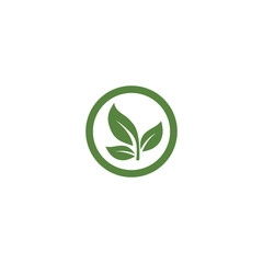 Green garden green leaf Logo Template