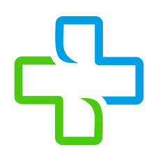 logo pharmacie croix verte bleue
