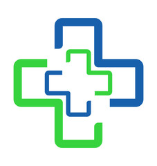 symbole pharmacie croix verte bleue