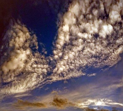 Upward View Of Sky And Clouds