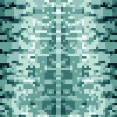 
Military modern uniform. Digital camouflage. Seamless texture Gray and blue colours. Vector tile, fabric, textile print.