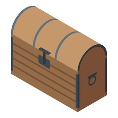 Wizard dower chest icon. Isometric of wizard dower chest vector icon for web design isolated on white background