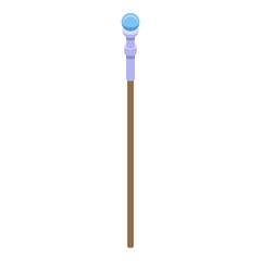 Wizard stick icon. Isometric of wizard stick vector icon for web design isolated on white background