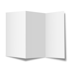 Brochure template on white background.