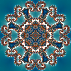 Special art, unique abstract design, fractal geometry