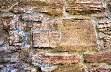 Beautiful old stone wall as a natural background.