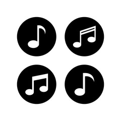 Music icons set, music vector icon, Melody, song, note, sound, audio sign
