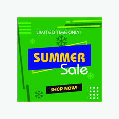 Summer sale social media post