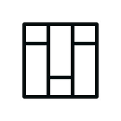 Laminate floor isolated vector icon