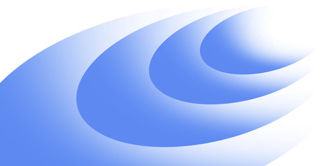 
Abstract ripple effect on white background. circle shape with shadow in paper cut style illustration