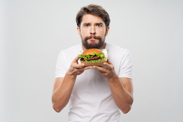 young man eating apple