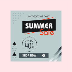 Summer Sale Social Media Post Template