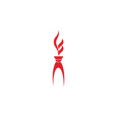 Torch  Logo Template vector symbol