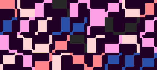 Mosaic Abstract Vector Pattern Design