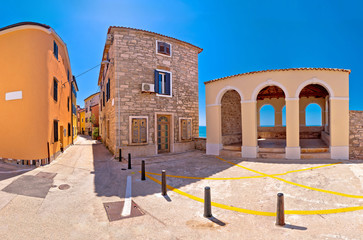 Novigrad Istarski town lodge and street scene panoramic view