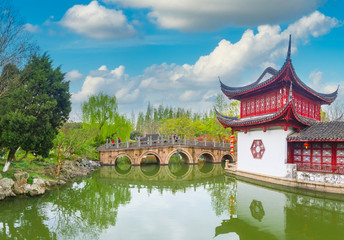 Fototapeta na wymiar Grand View Garden scenery in Shanghai, China