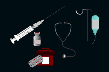 set of medical instruments