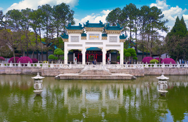 Fototapeta premium Grand View Garden scenery in Shanghai, China