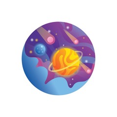 Outer space vector illustration
