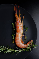 langoustines on a plate