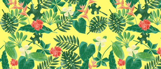 トロピカル南国風夏パターン