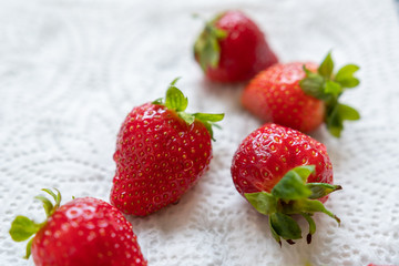 Gruppe Erdbeeren