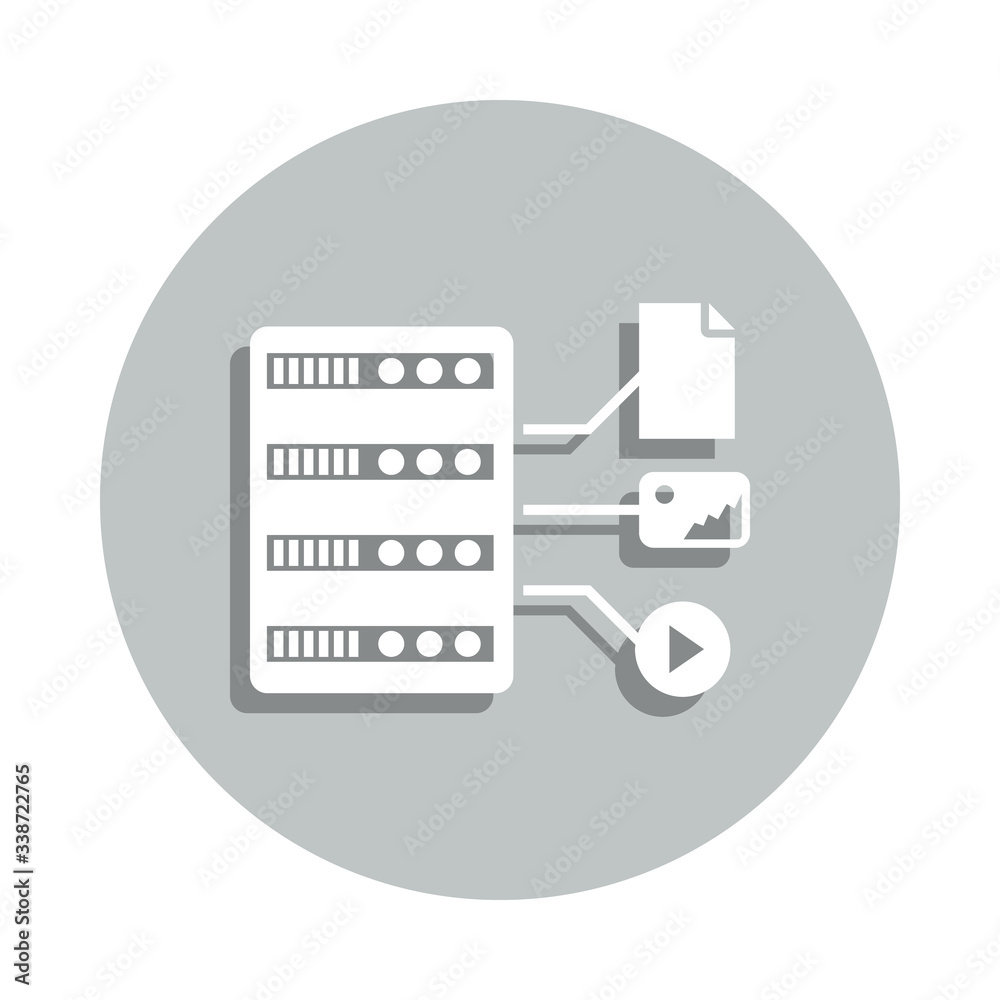 Poster file, data badge icon. simple glyph, flat vector of network icons for ui and ux, website or mobile a
