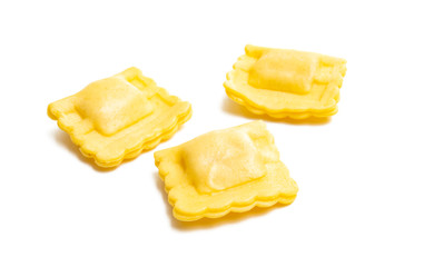 italian ravioli isolated