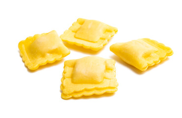 italian ravioli isolated