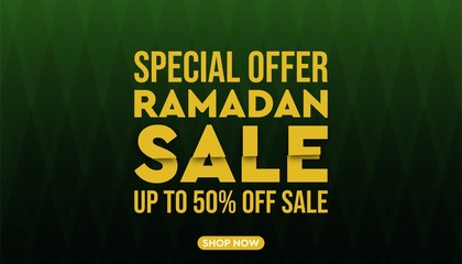 Ramadan sale background template.