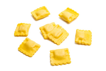 italian ravioli isolated