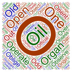 Illustrative Word Cloud Art of the Alphabet