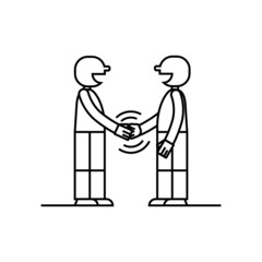 Covid19 don't hand shake no mask