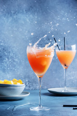 Traditional Italian cocktail bellini