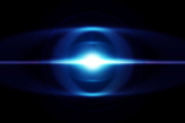 輝く放射光のレンズフレアのアブストラクトグラフィックス