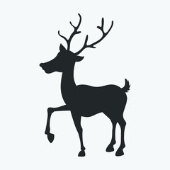 deer silhouette vector.
