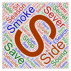 Illustrative Word Cloud Art of the Alphabet
