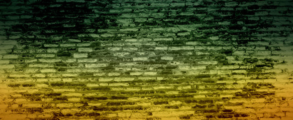 Color brick wall background. Brick wall seamless pattern. For neon lights advertising background.