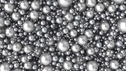 Abstract Metallic Spheres Background