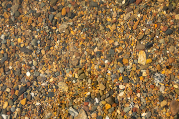 natural texture background river stones underwater