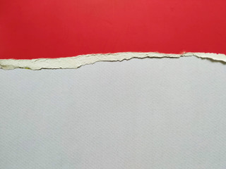 ripped paper on white background