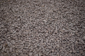 many small dry granite pebbles