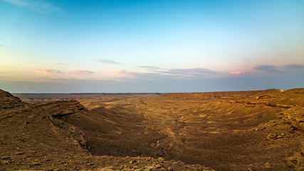 Edge of the World, a natural landmark and popular tourist destination near Riyadh -Saudi Arabia.
