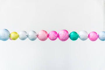 Colored foam beads