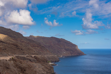 Fototapeta na wymiar Coast of Playa Chica and Las Gaviotas (Tenerife, Canary Islands - Spain).