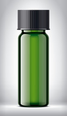 Fototapeta premium Bottle on background. Glossy surface version. 